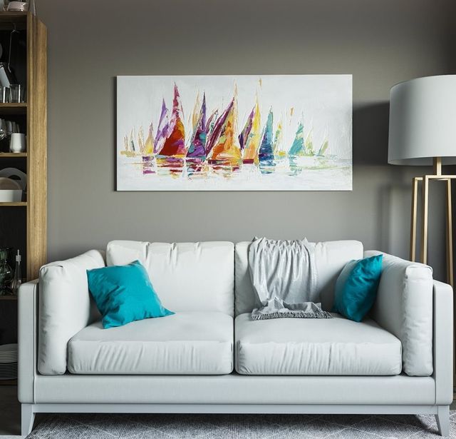 YHD Rainbow Afloat Wall Art-1