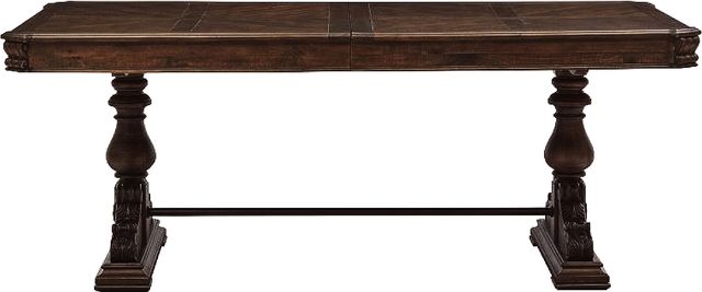 Magnussen Home® Durango Willadeene Brown 81" Trestle Dining Table-4