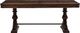Magnussen Home® Durango Willadeene Brown 81" Trestle Dining Table-4