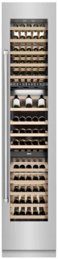 ZLINE 18" 9.0 Cu. Ft. Triple Zone 68 Bottle Right Hinge Column Wine Cooler in Stainless Steel-3