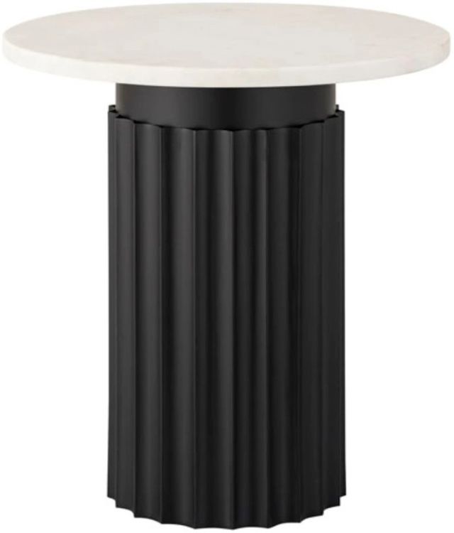 Signature Design by Ashley® Wainstone White Accent Table with Black Base-0