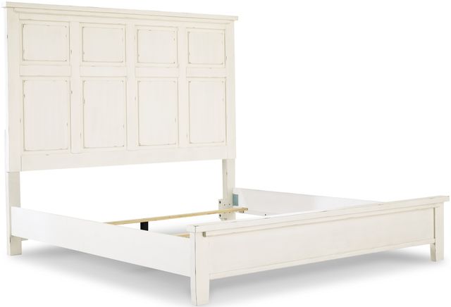Signature Design by Ashley® Braunter Aged White King Panel Bed-1