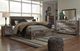 Benchcraft® Derekson 3-Piece Multi Gray King Panel Bed Set-5