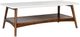 Olliix by Madison Park White/Pecan Parker Coffee Table-0