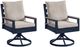 Signature Design by Ashley® Mabry Shores 2-Piece Driftwood/Navy Blue Aluminum/Fabric Outdoor Swivel Chair-0