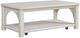 Bernards Opal White Cocktail Table-0