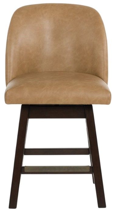 Signature Design by Ashley® Neymorton Brown/Dark Gray Leather Swivel Bar Stool-2