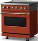 Viking® 5 Series 30" Spiced Cider Pro Style Induction Range with Brushed Brass Trim-3
