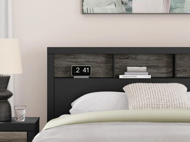 Signature Design by Ashley® Jonnifer Black/Gray Queen Bookcase Headboard-1