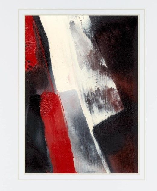 Classy Living Sharon Gordon Red Streak I Wall Art-1