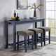 Furniture of America® Caerleon 4-Piece Antique Blue/Gray Counter Table Set-1