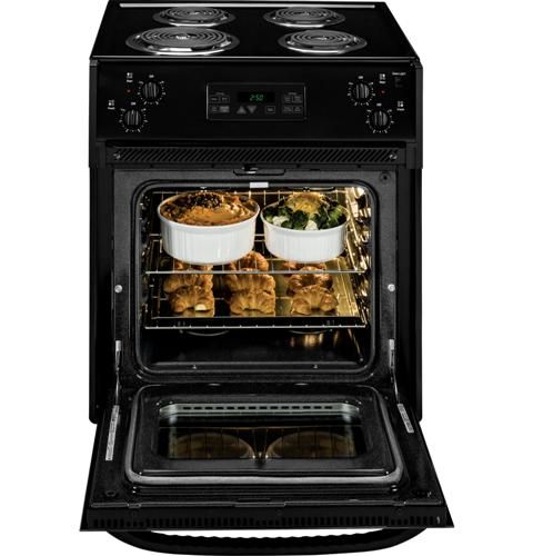 GE® 28" Black Drop In Electric Range-2
