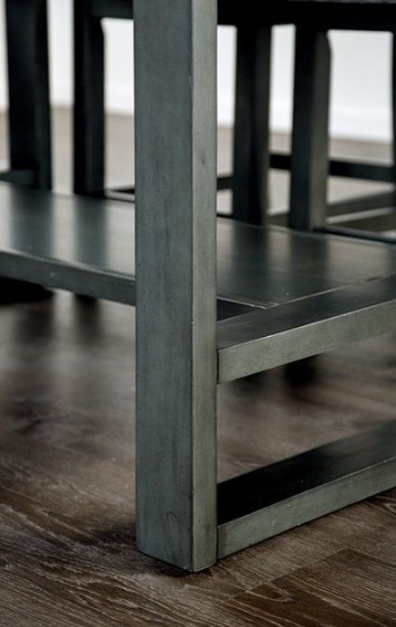 Furniture of America® Potton 7-Piece Gray Counter Table Set-3