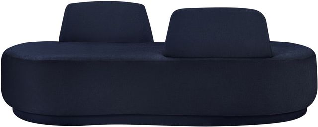 Meridian Furniture Argyle Navy Chenille Fabric Chaise-2