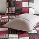 Olliix by Woolrich Tulsa Red/Grey King/California King Oversized Plaid Print Cotton Quilt Set-3