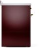 Ilve® Nostalgie II Series 30" Burgundy Pro Style Induction Range-3