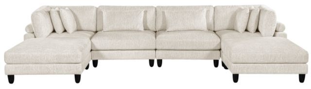 Homelegance® Robstown 6-Piece Beige Modular Sectional with Ottomans-2