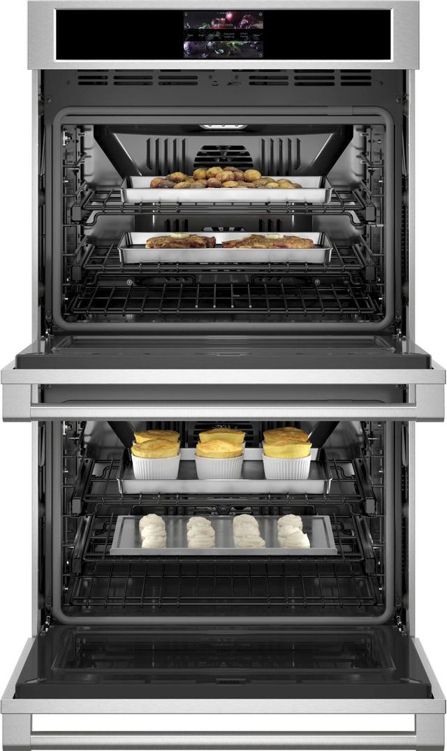 Monogram® Statement Collection 30" Stainless Steel Double Electric Wall Oven-2