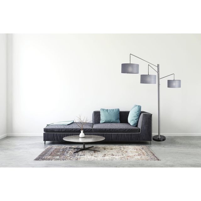 Adesso® Wellington Brushed Steel Arc Lamp-2