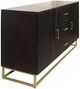 Stylecraft Ebony Stain and Gold Sideboard-2
