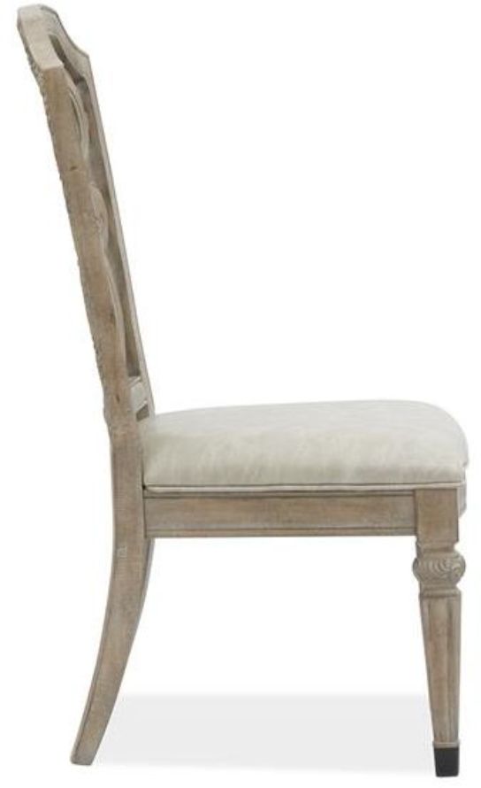 Magnussen Home® Marisol Fawn Dining Side Chair with Upholstered Seat-3