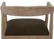 International Furniture Direct Natural Teca Stained White Arm Chair-5