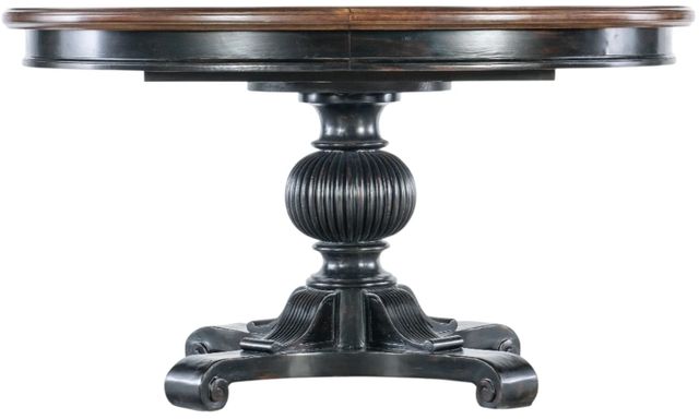 Hooker® Furniture Charleston Maraschino Cherry Round Pedestal Dining Table with Black Cherry Base-2
