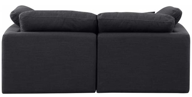 Meridian Furniture Indulge 2-Piece Black Linen Sofa-3