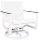 CabanaCoast® Customizable Skye Aluminum Outdoor Lounge Swivel Rocker-3