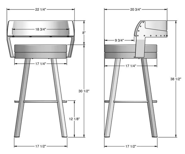 Amisco Customizable Russell Swivel Bar Stool-1
