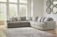 Signature Design by Ashley® Avaliyah 5-Piece Ash Curved Sectional-1