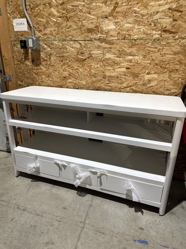 Clearance Liberty Furniture Dockside II White 55" TV Console-0