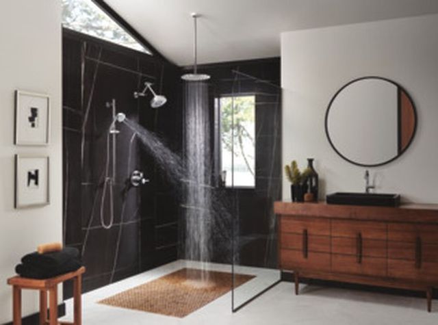 Brizo Odin® Polished Chrome Pressure Balance Valve with Integrated 6-Function Diverter Trim-3