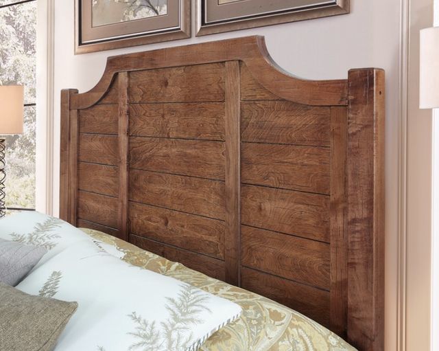 Artisan & Post by Vaughan-Bassett Maple Road Antique Amish California King Panel Scalloped Bed-2
