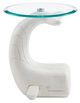 Powell® Wally the Whale Glass Top Side Table with White Base-3