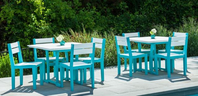 Seaside Casual Coastline Café Square Dining Table-1