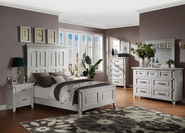 American Wholesale Furniture Hayfield White Nightstand-2