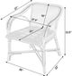 Butler Specialty Company Portofino Brown/Gray Dot Arm Chair-1