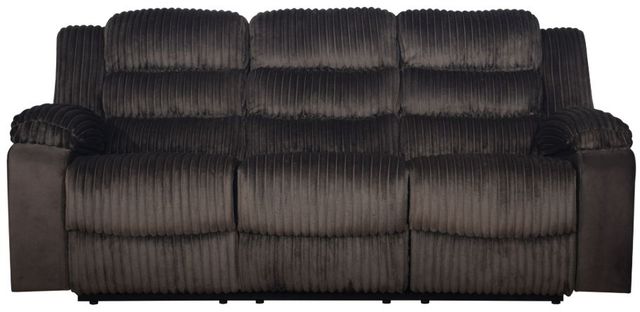 New Classic® Home Furnishings Willow Brown Manual Dual Reclining Sofa-2
