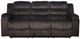 New Classic® Home Furnishings Willow Brown Manual Dual Reclining Sofa-2