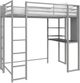 dhp furniture® Abode Silver Twin Metal Loft Bed-0