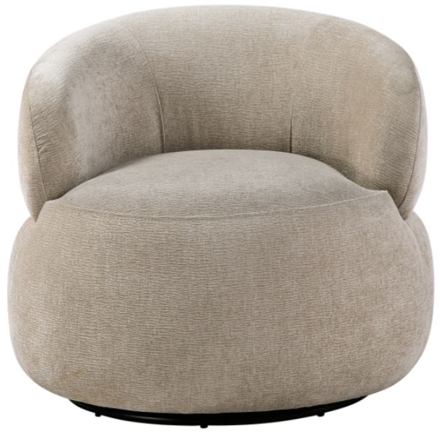 Homelegance® Ruvo Light Brown Swivel Chair-2