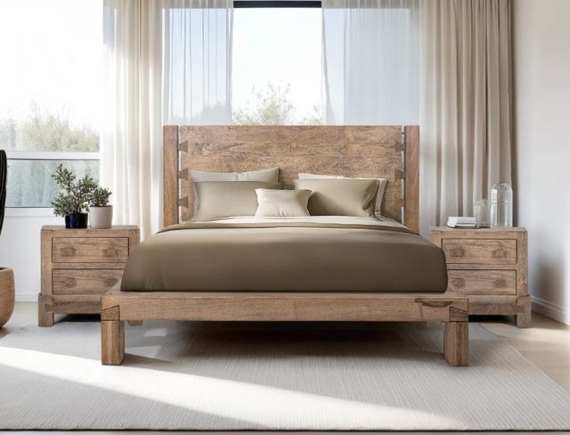 International Furniture Direct Atenas Brown Nightstand-1