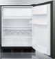 Summit® 5.1 Cu. Ft. Black Stainless Steel Under the Counter Refrigerator-2