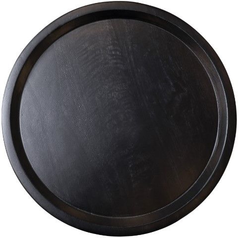 Dovetail Furniture Bordon Black Side Table-1