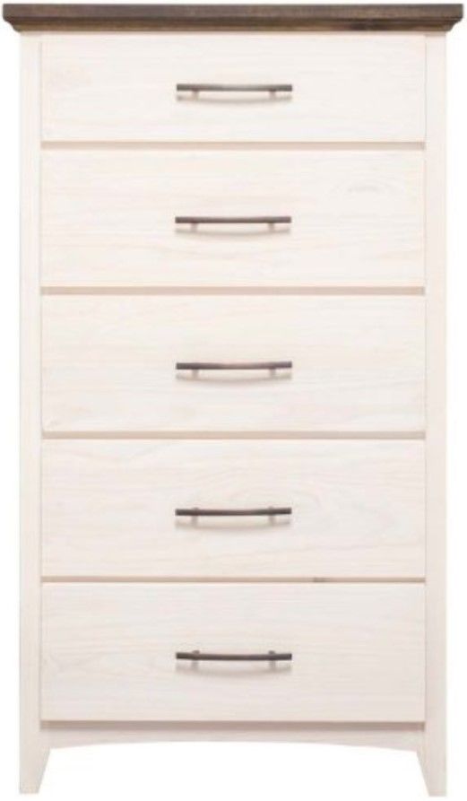 Mako Wood Furniture Sophia Beige/Brown Chest-0