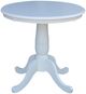 John Thomas Furniture® Dining Essentials Pure White Round Dining Table with Pure White Tranditional Pedestal Base-0