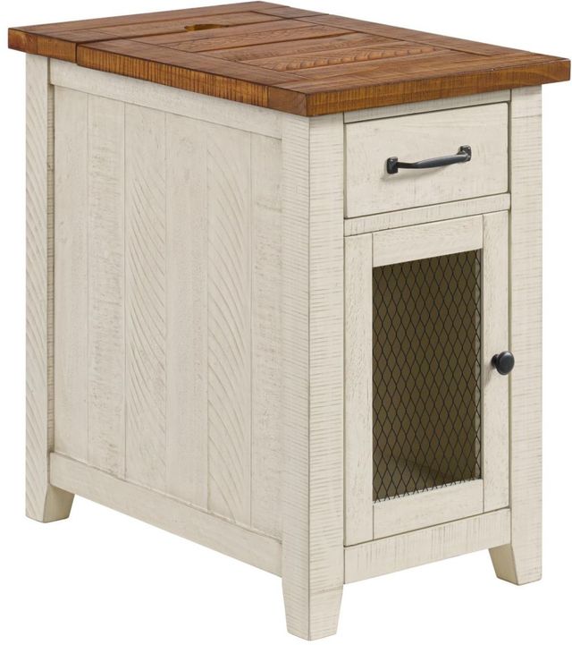 Martin Svensson Rustic Honey/White Side Table-0