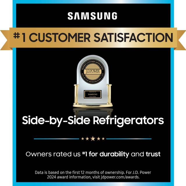 Samsung 36 in. 26.7 Cu. Ft. Fingerprint Resistant Stainless Steel Standard Depth Side-by-Side Refrigerator-1