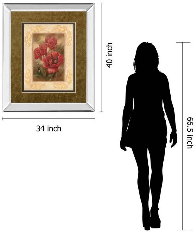 Classy Art Daphne’s Poppies by Vivian Flasch Wall Art-2